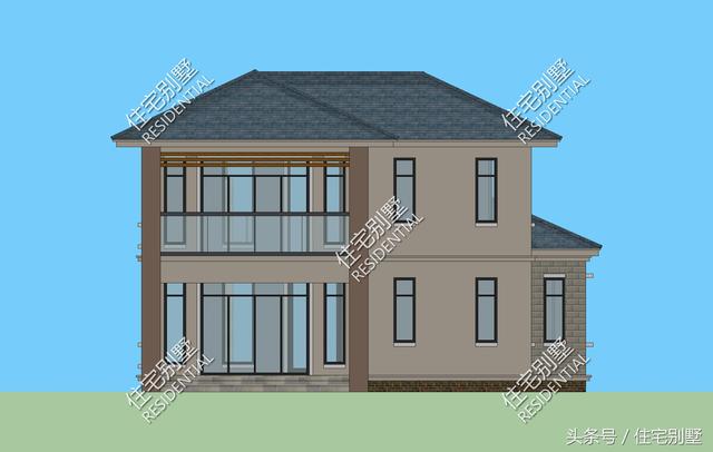 二層現代簡約派小別墅， 框架結構開間12X15精雕細刻，打造完美居住體驗