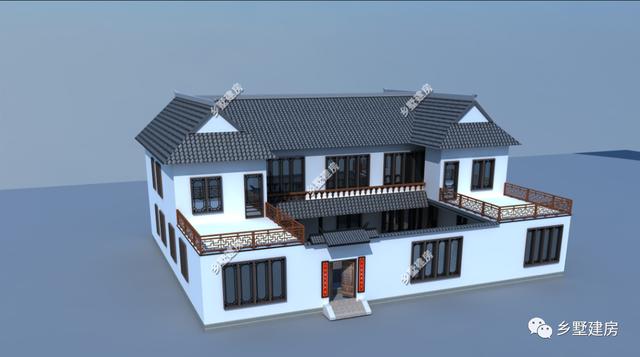 今天推薦兩款超大挑高客廳的二層別墅設(shè)計圖，裝修后更漂亮