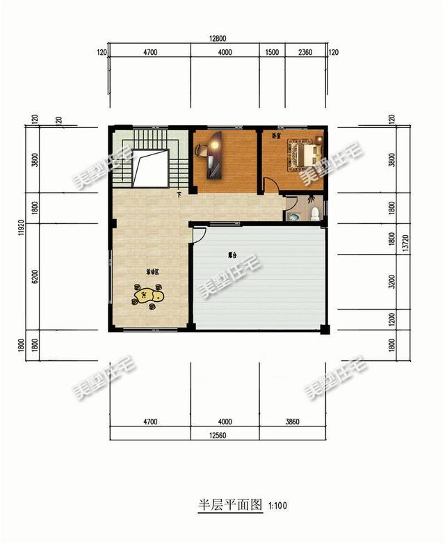 帶車庫的四層農(nóng)村別墅設(shè)計圖，現(xiàn)在建房還是帶個車庫最好
