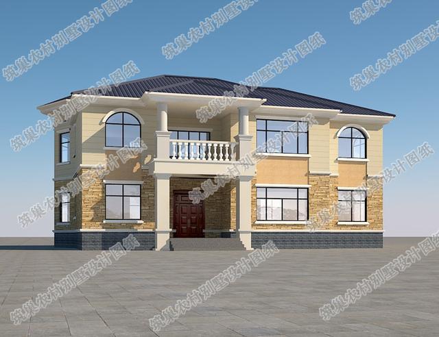 二層農村別墅圖紙設計圖，造價25萬左右，這套設計處處是亮點