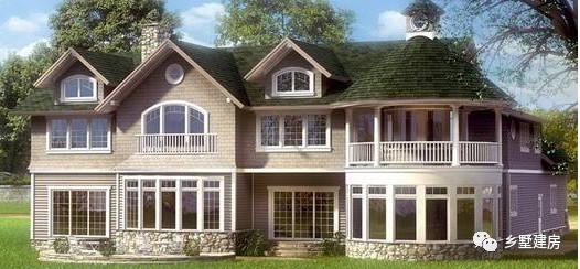 今天推薦一款田園風格別墅設計圖，清新自然，看過的人都想回村建一棟