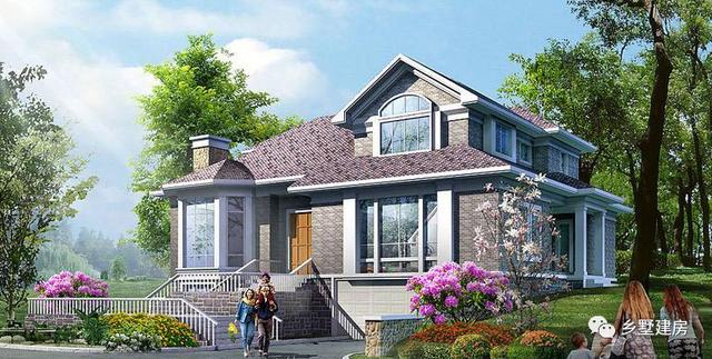 今天推薦一款田園風格別墅設計圖，清新自然，看過的人都想回村建一棟