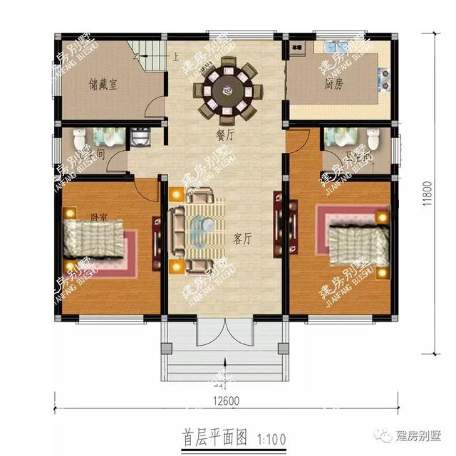 三棟農村自建房設計圖紙，一看就是好別墅，又符合農村建房習慣，又大氣