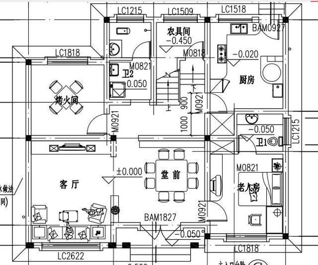 三層農村自建房，12×11米，布局緊湊，空間利用率高，造價30萬