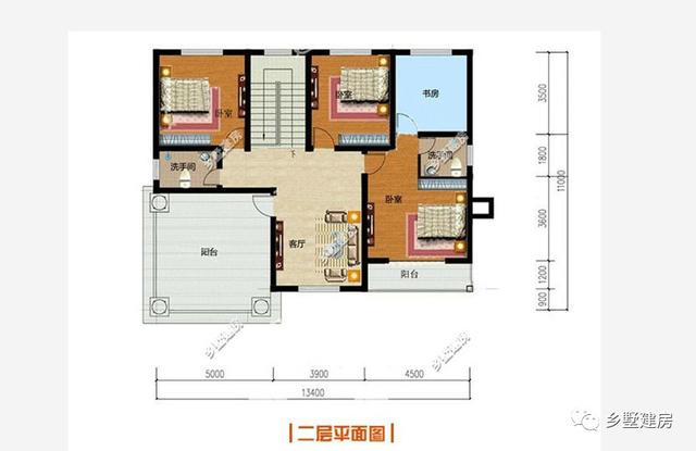 2棟經典的二層別墅設計圖，外型和布局都不老土！
