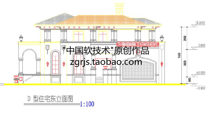 8套純歐式別墅建筑設計CAD圖紙 效果圖片/自建房住宅資料