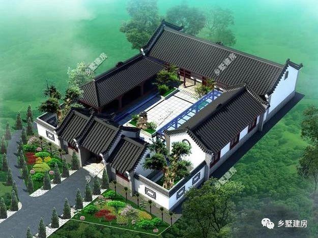 15款中國傳統建筑四合院別墅設計圖，款款精致，經典大氣