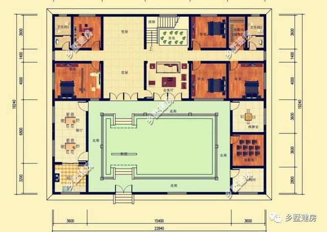 15款中國傳統建筑四合院別墅設計圖，款款精致，經典大氣