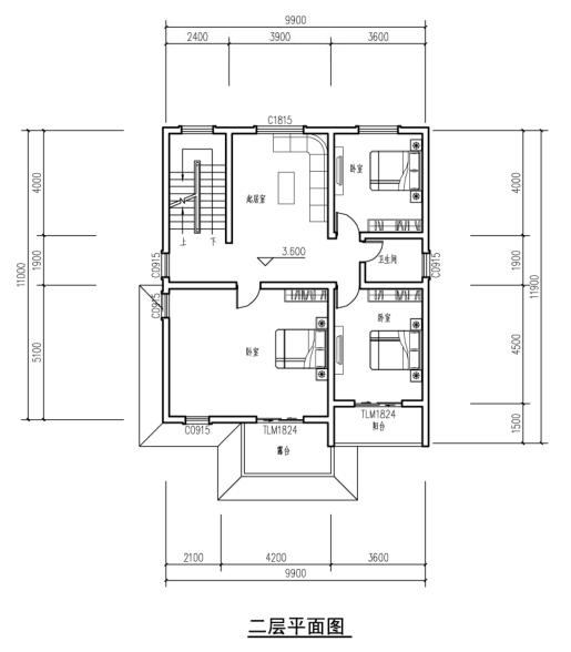 經典簡歐風格三層別墅設計圖，新農村自建房強烈推薦！