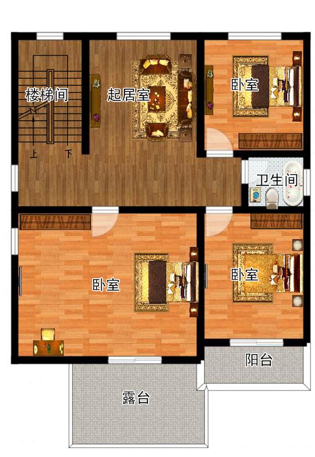 經典簡歐風格三層別墅設計圖，新農村自建房強烈推薦！