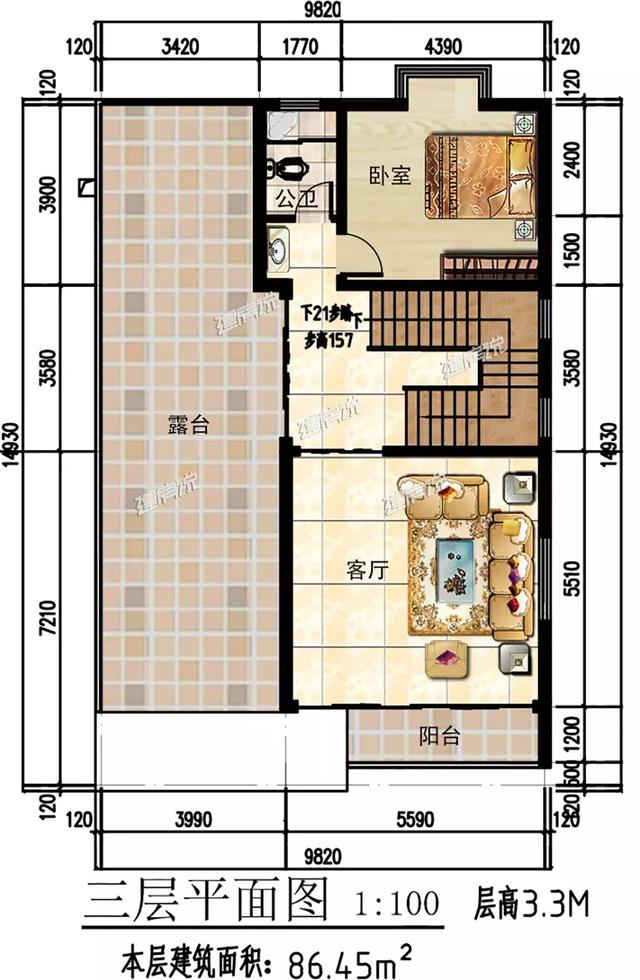 三款超級好看的農村小別墅設計圖，能有一塊宅基地蓋一棟屬于自己的別墅是件多么幸福的事兒