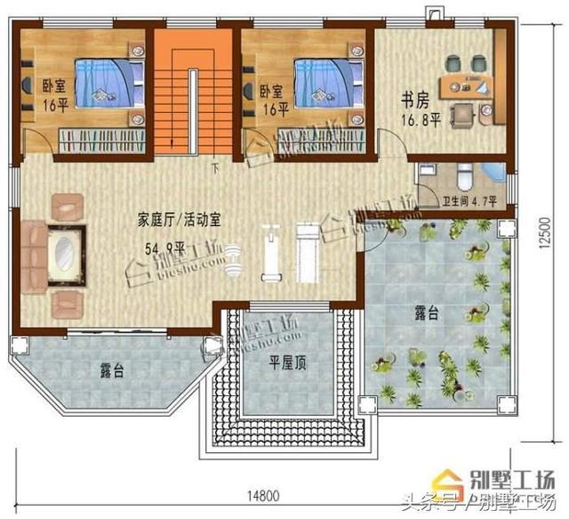 農村自建三層歐式別墅施工設計圖，線條感強，外型經久耐看