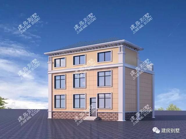 外觀相似的3款農村別墅設計圖，布局各有各的特點