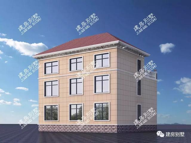 外觀相似的3款農村別墅設計圖，布局各有各的特點