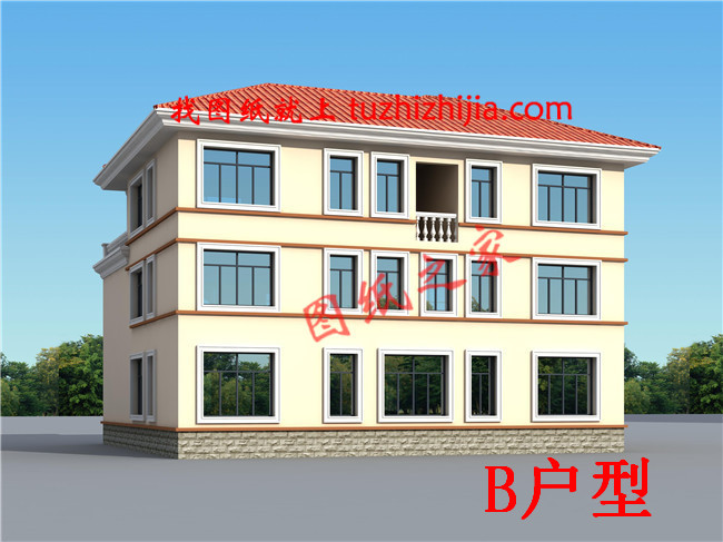 經典農村三層樓房設計圖,各種尺寸,各種戶型供您選擇