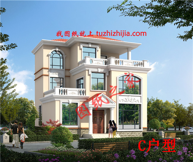 經典農村三層樓房設計圖,各種尺寸,各種戶型供您選擇