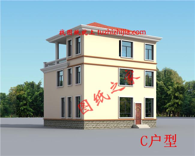 經典農村三層樓房設計圖,各種尺寸,各種戶型供您選擇