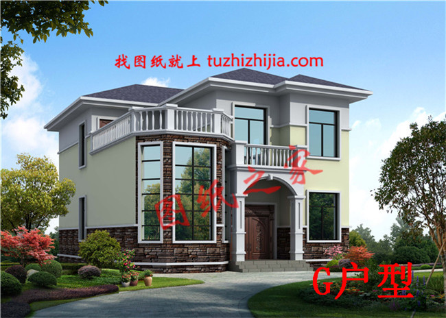 10套農村經典二層樓房設計圖紙，多戶型，多尺寸，總有一款適合您