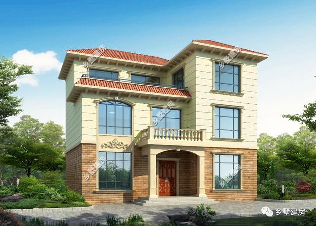 三層農村小別墅設計圖，堂屋加大露臺的搭配，讓我也就看了十幾遍，你們喜歡這樣的別墅嗎？