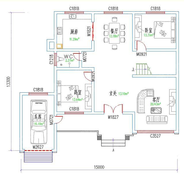 2款二層農(nóng)村小別墅設(shè)計圖，造價不高，適合普通農(nóng)村家庭建造