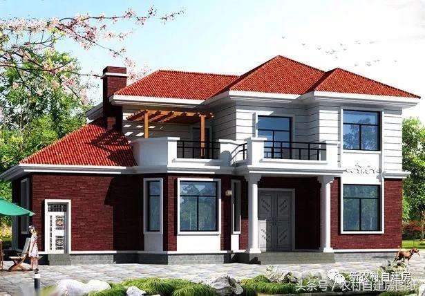 4款農(nóng)村建房別墅設(shè)計(jì)圖，帶獨(dú)立廚房和堂屋，符合農(nóng)村的生活習(xí)慣