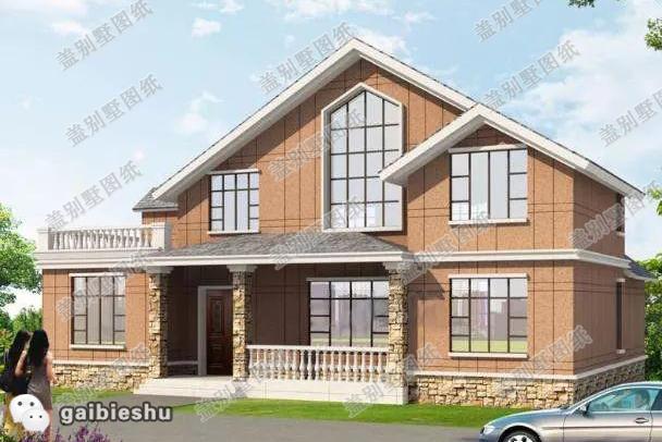 一層帶閣樓農村自建房設計圖，戶型功能設計合理，鄰居看了很羨慕