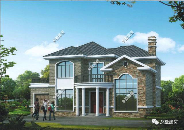 今日推薦農村別墅設計圖，用在城里買房交首付的錢不如在農村建個別墅，既氣派又實用