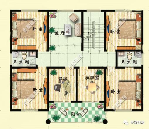 今日推薦農村別墅設計圖，用在城里買房交首付的錢不如在農村建個別墅，既氣派又實用