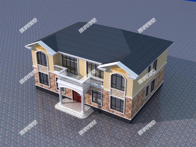 一款經典實用的雙拼別墅，適合家里有兩兄弟的家庭建