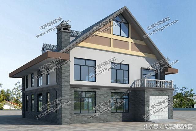 新農村美式別墅設計圖，簡潔大方，風格獨特