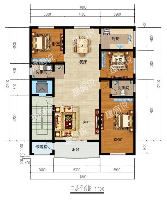 豪華四層別墅設計圖，超顯富貴氣質，自己住著也舒服開心