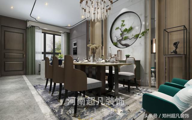 摩登東方風格別墅裝修，用西方的表現技法來展現摩登東方的時尚和時代感！