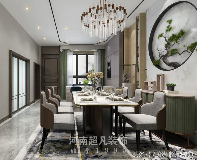 摩登東方風格別墅裝修，用西方的表現技法來展現摩登東方的時尚和時代感！