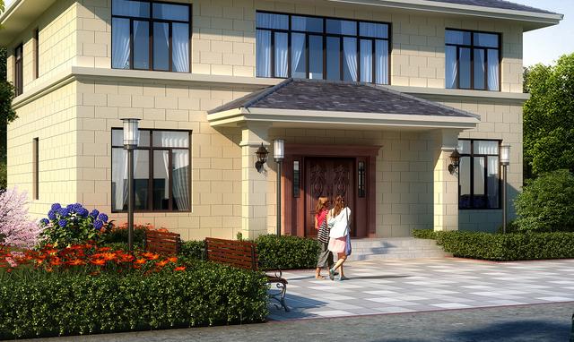 歐式別墅設計圖，一款別墅，設計了兩種外觀，喜歡哪種就建哪種