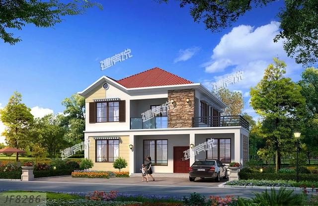 歐式別墅設計圖，一款別墅，設計了兩種外觀，喜歡哪種就建哪種