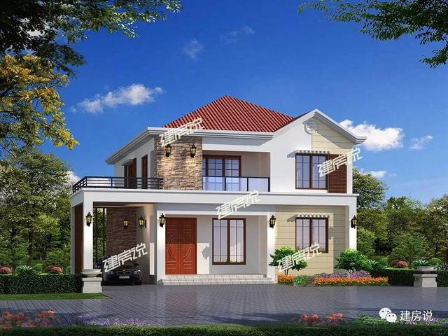 歐式別墅設計圖，一款別墅，設計了兩種外觀，喜歡哪種就建哪種