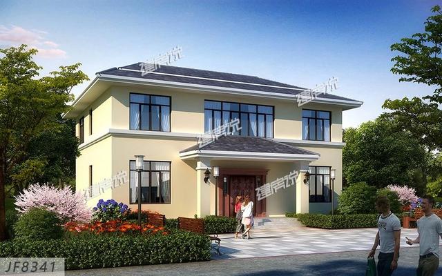 歐式別墅設計圖，一款別墅，設計了兩種外觀，喜歡哪種就建哪種