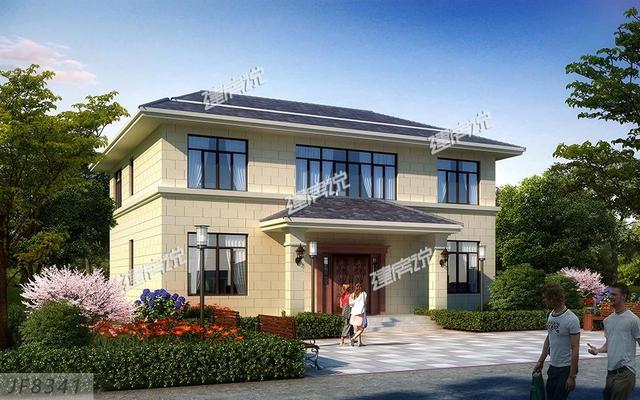 歐式別墅設計圖，一款別墅，設計了兩種外觀，喜歡哪種就建哪種