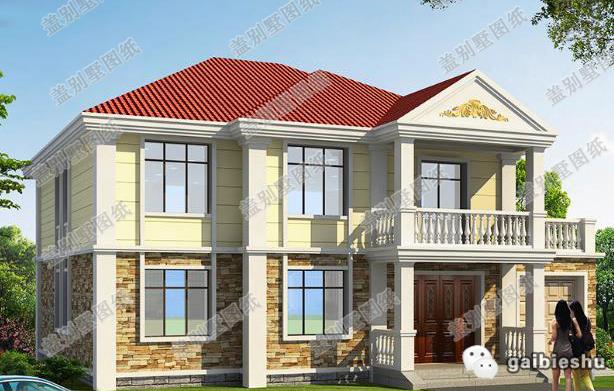 3款二層農村自建房設計圖，主體造價30萬，每一款的設計都獨具特色