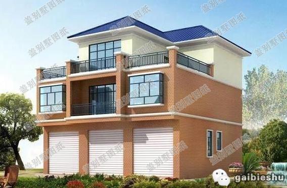 2款帶商鋪門面三層自建房設計圖，這種戶型自己經營或者出租均可，是一種特別實用的戶型