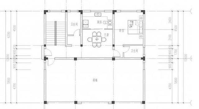 2款帶商鋪門面三層自建房設計圖，這種戶型自己經營或者出租均可，是一種特別實用的戶型