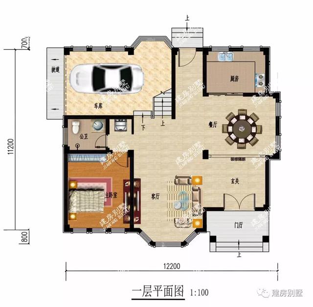兩棟農村的別墅設計圖，屋型美觀，經濟適用
