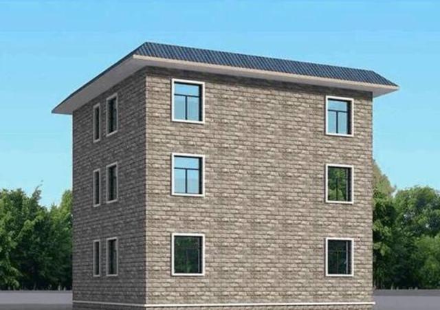 三款不同風格的農村平頂自建房設計圖，有時候平屋頂比坡屋頂更實用