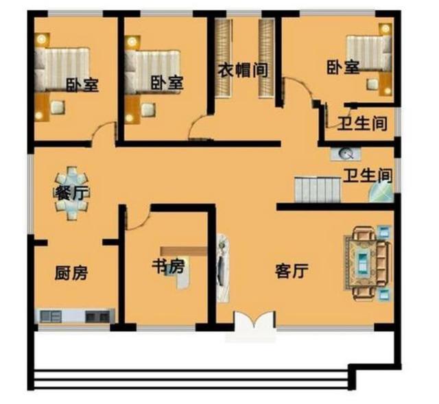 三款不同風格的農村平頂自建房設計圖，有時候平屋頂比坡屋頂更實用