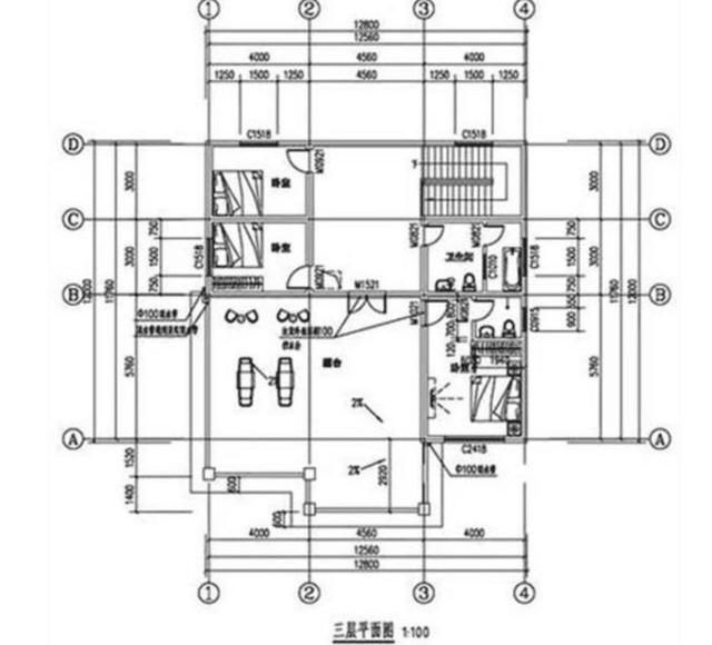 三款不同風格的農村平頂自建房設計圖，有時候平屋頂比坡屋頂更實用