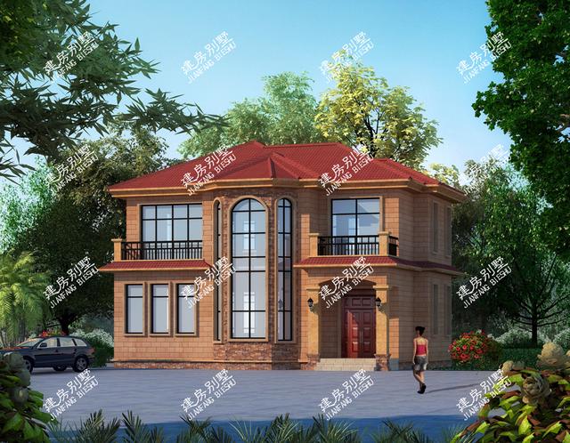 9款帶車庫的二層別墅設(shè)計圖，主體造價都不是很高，簡單實用，讓別人羨慕去吧