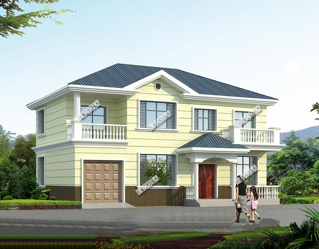 9款帶車庫的二層別墅設(shè)計圖，主體造價都不是很高，簡單實用，讓別人羨慕去吧