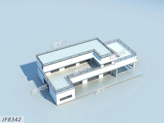 現(xiàn)代風(fēng)別墅設(shè)計(jì)圖，帶私家泳池，帶庭院，這種舒適悠閑的生活你向往么