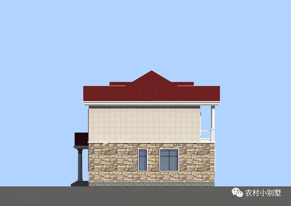 10x10米二層農(nóng)村小樓設(shè)計圖，小戶型精選