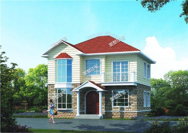 三款時尚二層別墅設計圖，造價20萬左右，都是現在流行的款式